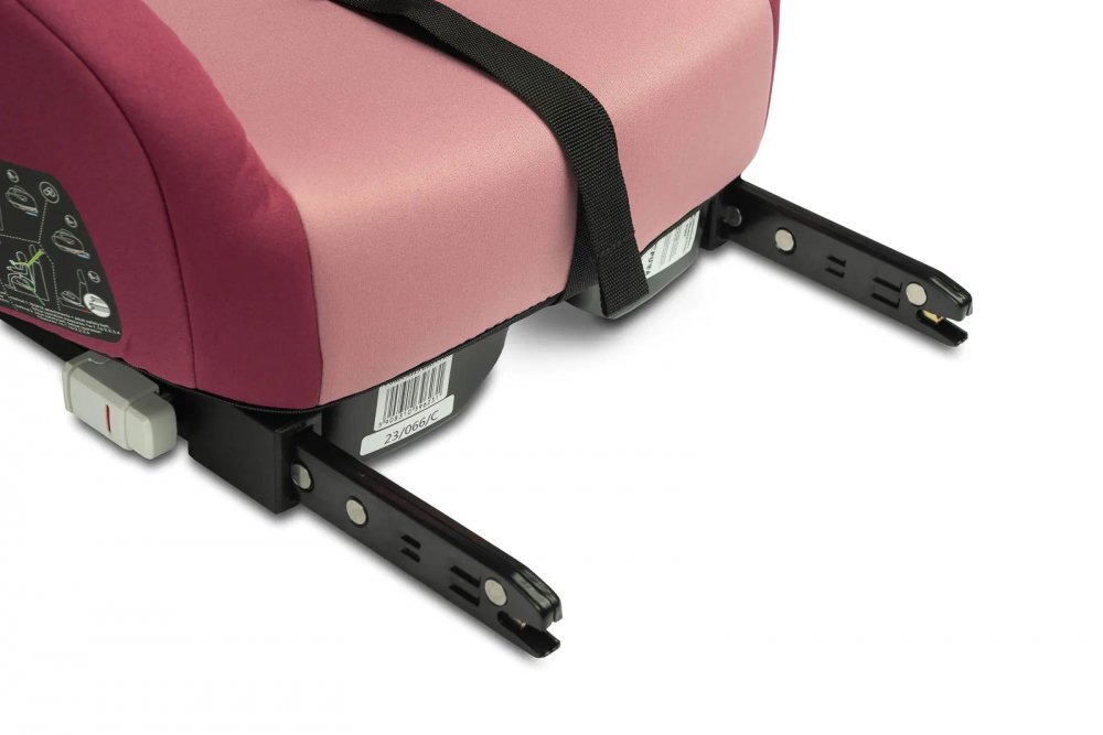 CARETERO Inaltator auto pentru copii cu Isofix Puma Roz I-Size 125-150 cmCertificare R-129Husa detasabila Centura de ghidajCotiere ergonomice