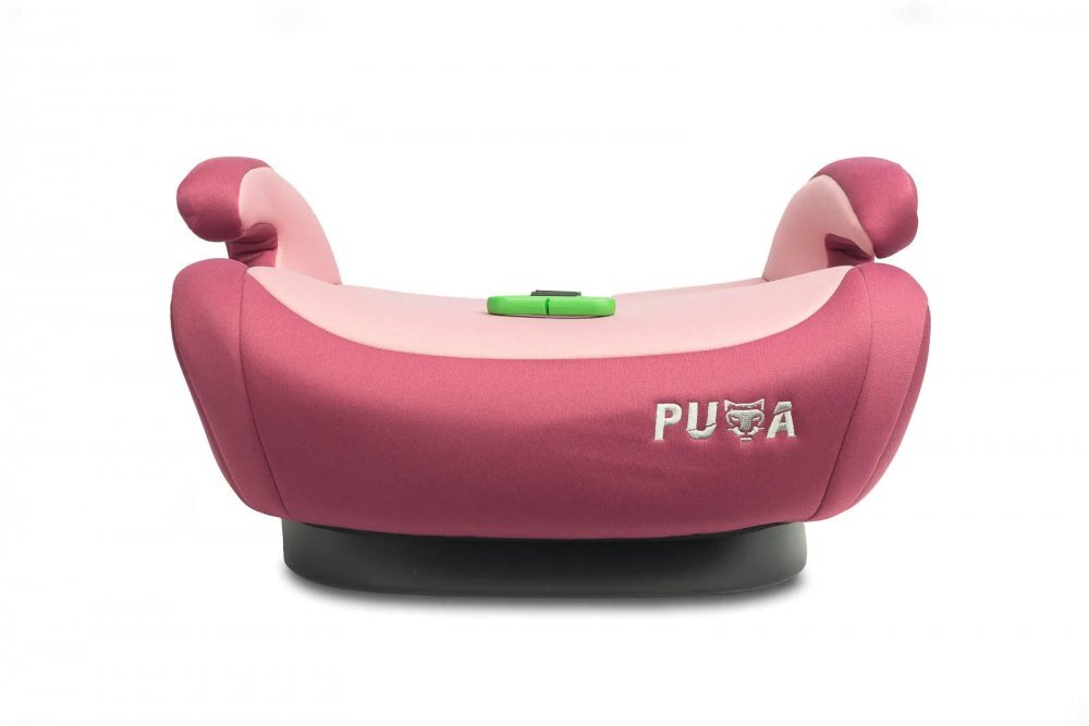CARETERO Inaltator auto pentru copii cu Isofix Puma Roz I-Size 125-150 cmCertificare R-129Husa detasabila Centura de ghidajCotiere ergonomice