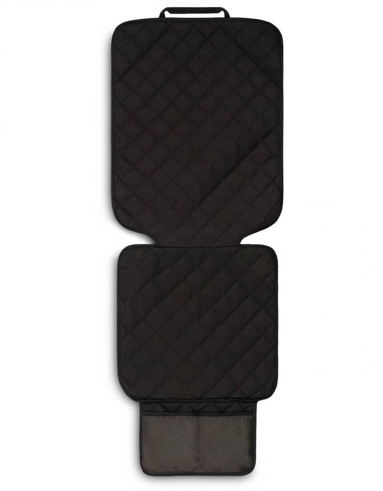 CARETERO Protectie matlasata pentru bancheta si spatar auto Seat Mat Black 49x136 cmcu decupaje pentru isofix material impermeabilmargini cu tivprotectie antimurdarire picioare