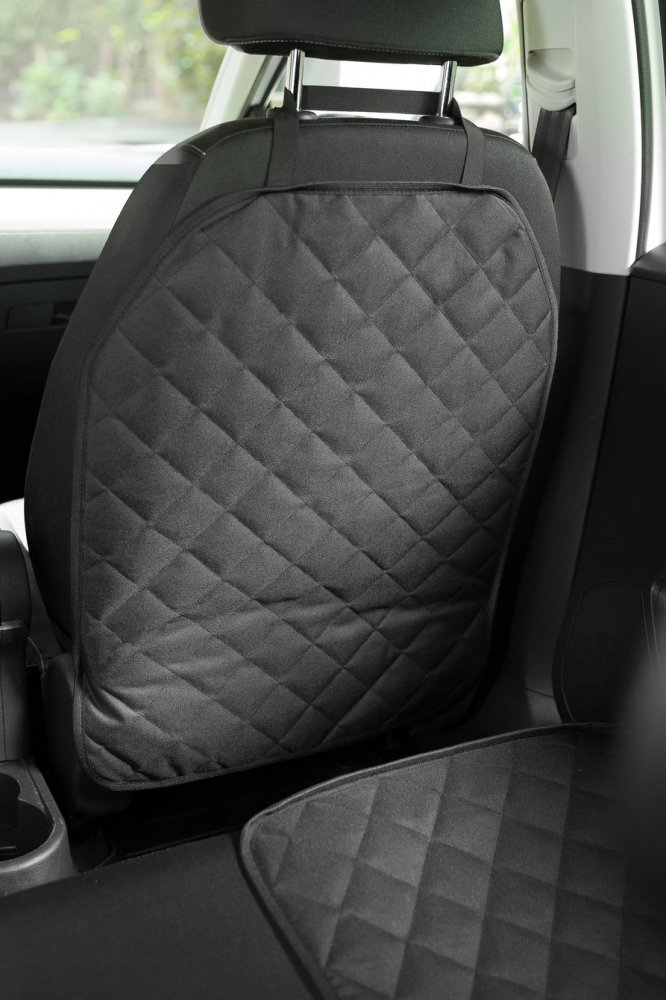 CARETERO Protectie Universala pentru spatar scaun auto Protective Mat Negru 64x50 cm Material matlasat Prindere cu elastic