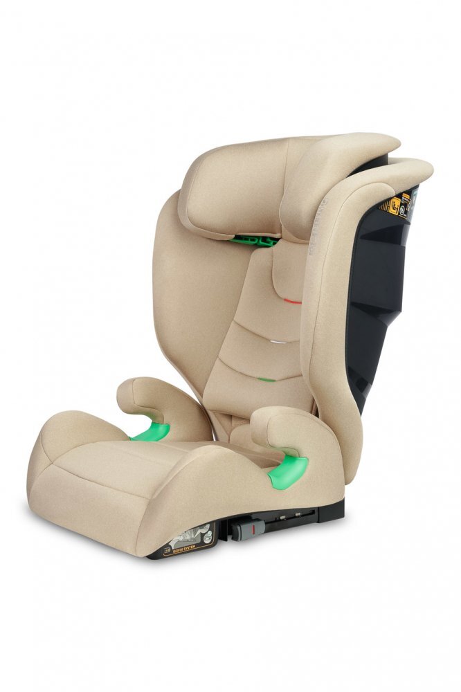 CARETERO Scaun auto 2in1 cu isofix Nimbus Camel 100-150 cm i-Size cu spatar reglabil si detasabilutilizare doar inaltatorcertificat R129tetiera reglabilaghidaje centuri
