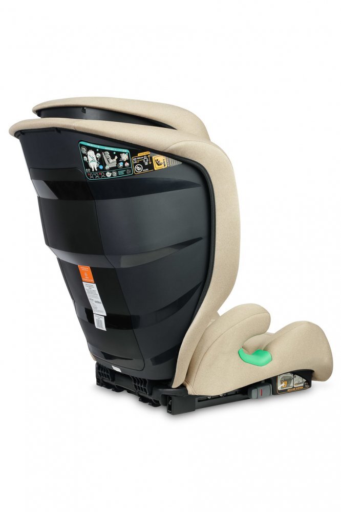 CARETERO Scaun auto 2in1 cu isofix Nimbus Camel 100-150 cm i-Size cu spatar reglabil si detasabilutilizare doar inaltatorcertificat R129tetiera reglabilaghidaje centuri