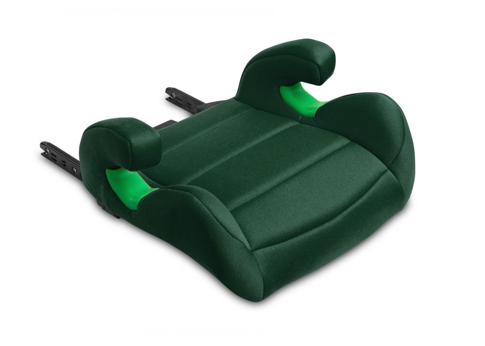 CARETERO Scaun auto 2in1 cu isofix Nimbus Dark Green 100-150 cm i-Size cu spatar reglabil si detasabilutilizare doar inaltatorcertificat R129tetiera reglabilaghidaje centuri