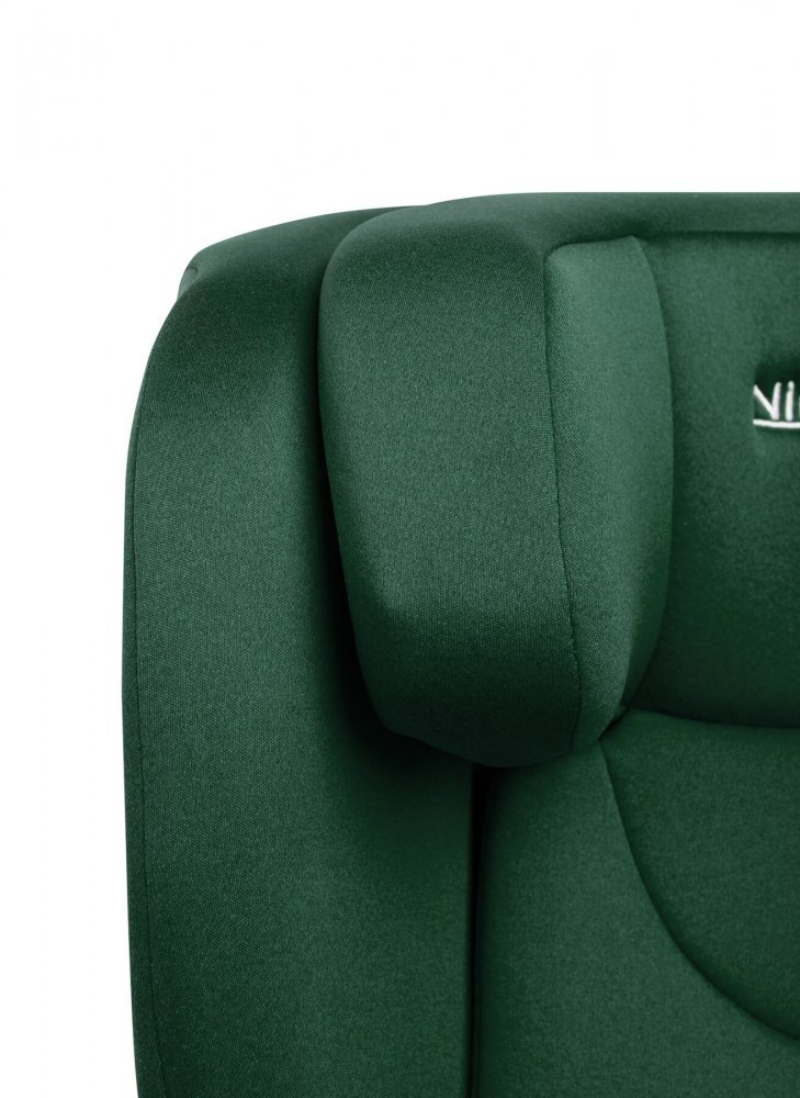 CARETERO Scaun auto 2in1 cu isofix Nimbus Dark Green 100-150 cm i-Size cu spatar reglabil si detasabilutilizare doar inaltatorcertificat R129tetiera reglabilaghidaje centuri