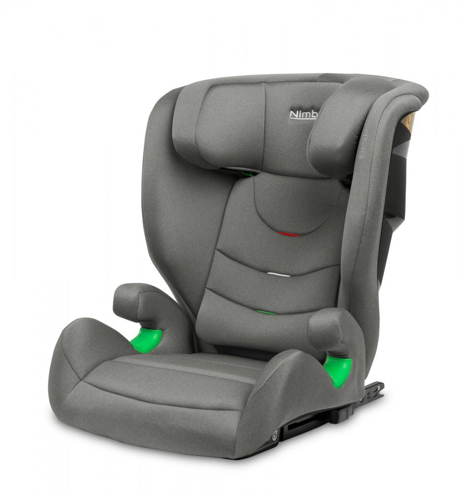 CARETERO Scaun auto 2in1 cu isofix Nimbus Graphite 100-150 cm i-Size cu spatar reglabil si detasabilutilizare doar inaltatorcertificat R129tetiera reglabilaghidaje centuri