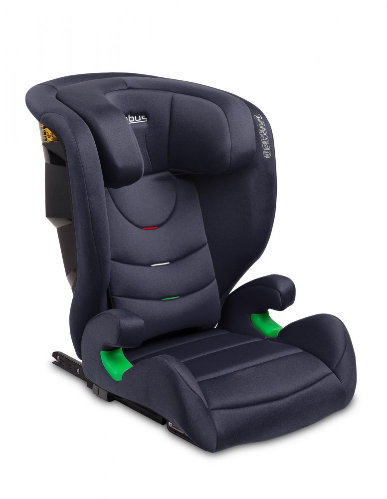 CARETERO Scaun auto 2in1 cu isofix Nimbus Navy 100-150 cm i-Size cu spatar reglabil si detasabilutilizare doar inaltatorcertificat R129tetiera reglabilaghidaje centuri