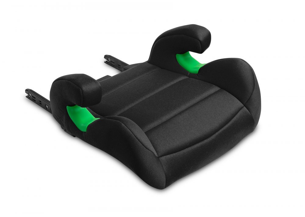 CARETERO Scaun auto 2in1 cu isofix Nimbus Negru 100-150 cm i-Size cu spatar reglabil si detasabilutilizare doar inaltatorcertificat R129tetiera reglabilaghidaje centuri