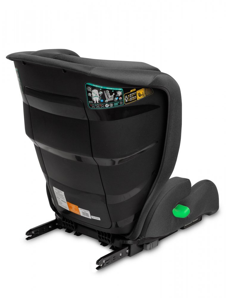 CARETERO Scaun auto 2in1 cu isofix Nimbus Negru 100-150 cm i-Size cu spatar reglabil si detasabilutilizare doar inaltatorcertificat R129tetiera reglabilaghidaje centuri