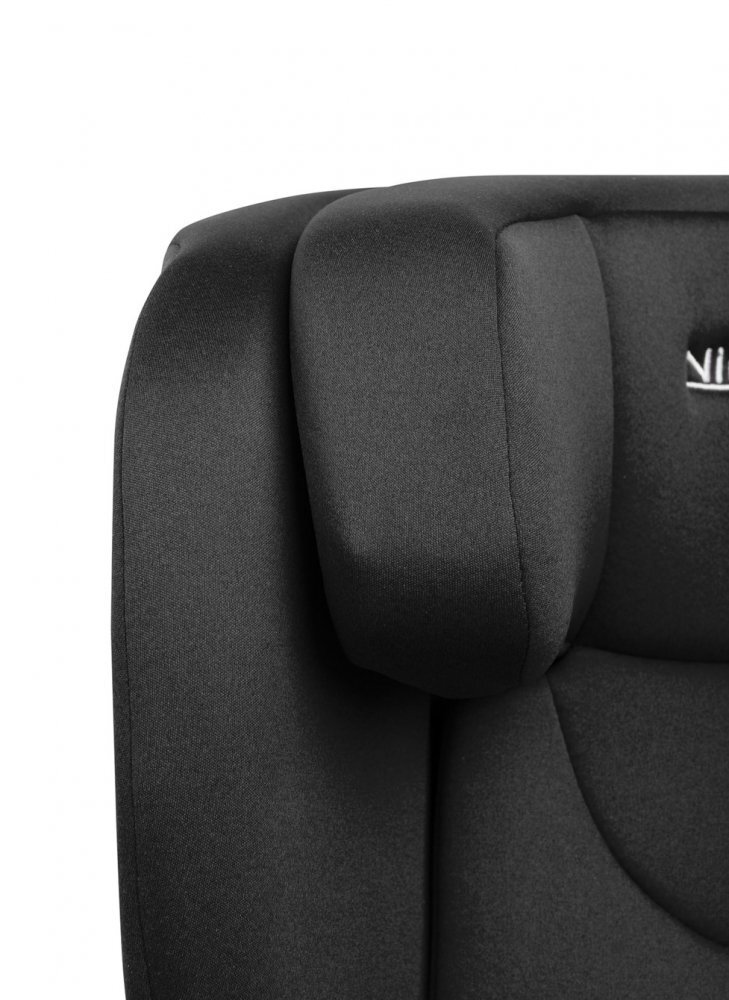 CARETERO Scaun auto 2in1 cu isofix Nimbus Negru 100-150 cm i-Size cu spatar reglabil si detasabilutilizare doar inaltatorcertificat R129tetiera reglabilaghidaje centuri