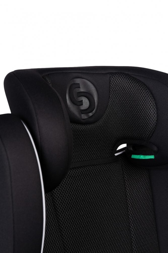 CARETERO Scaun auto copii 2in1 Breezy Fix Black I-Size 100-150 cmfixare cu isofixtetiera reglabilaspatar detasabilsistem de ventilatie BreezeCool