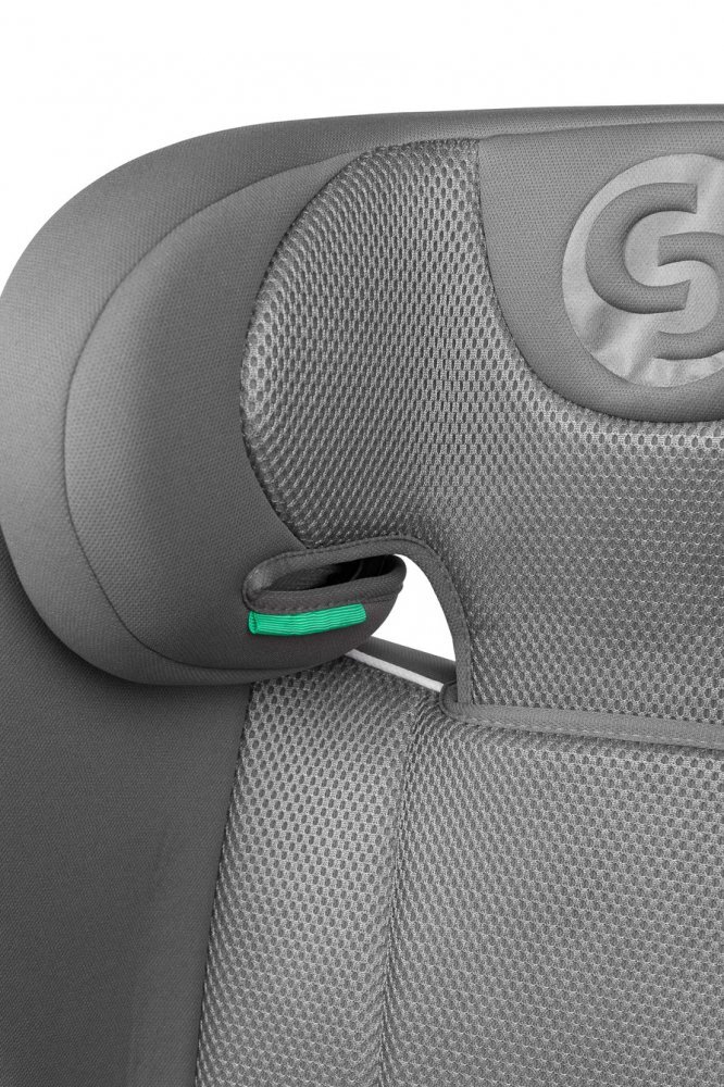 CARETERO Scaun auto copii 2in1 Breezy Fix Grey I-Size 100-150 cmfixare cu isofixtetiera reglabilaspatar detasabilsistem de ventilatie BreezeCool