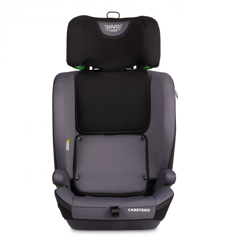 CARETERO Scaun auto copii Vivo Graphite i-Size 76-150 cmcertificat R12903tetiera reglabilahusa detasabilacenturi cu pernute moipernuta reductor inclusa