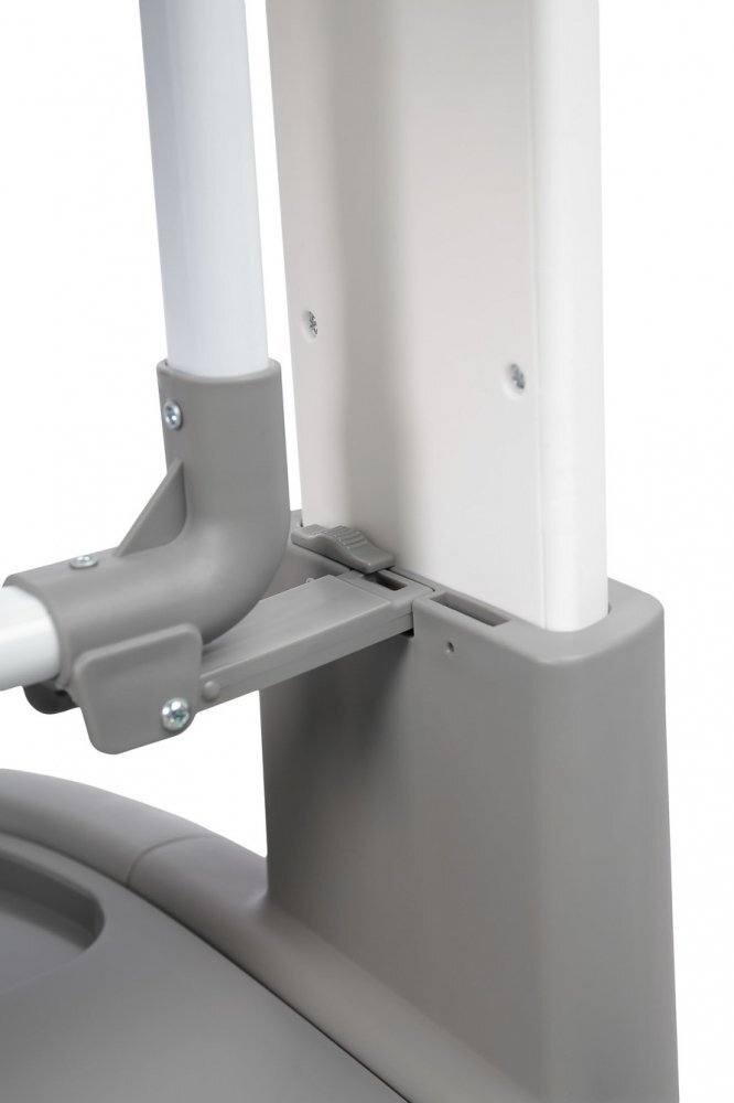 CARETERO Scaun de masa multifunctional Sitron Gri 3in1 transformabil in scaun de masabalansoarpremergator masuta si suport picioare reglabile inaltime ajustabila roti silentioase centuri de siguranta pernuta reductor