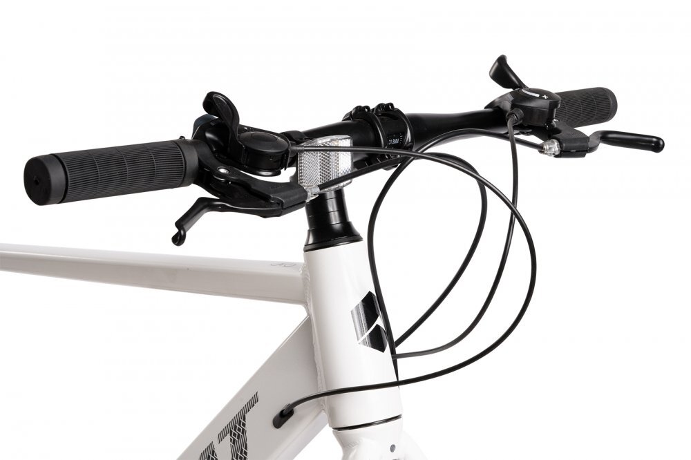 CARPAT Bicicleta CityGravel Pathfinder 3.0 C28314G AlbNegru roti 28 inch 14 viteze inaltime utilizator 150-165 cm greutate suportata 120 kg