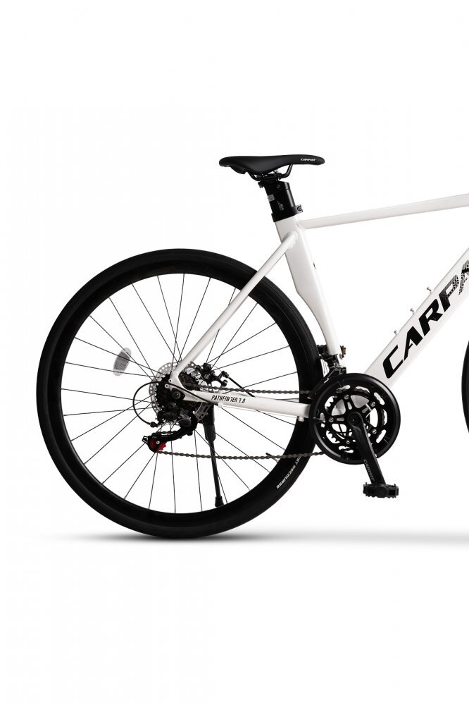 CARPAT Bicicleta CityGravel Pathfinder 3.0 C28314G AlbNegru roti 28 inch 14 viteze inaltime utilizator 150-165 cm greutate suportata 120 kg