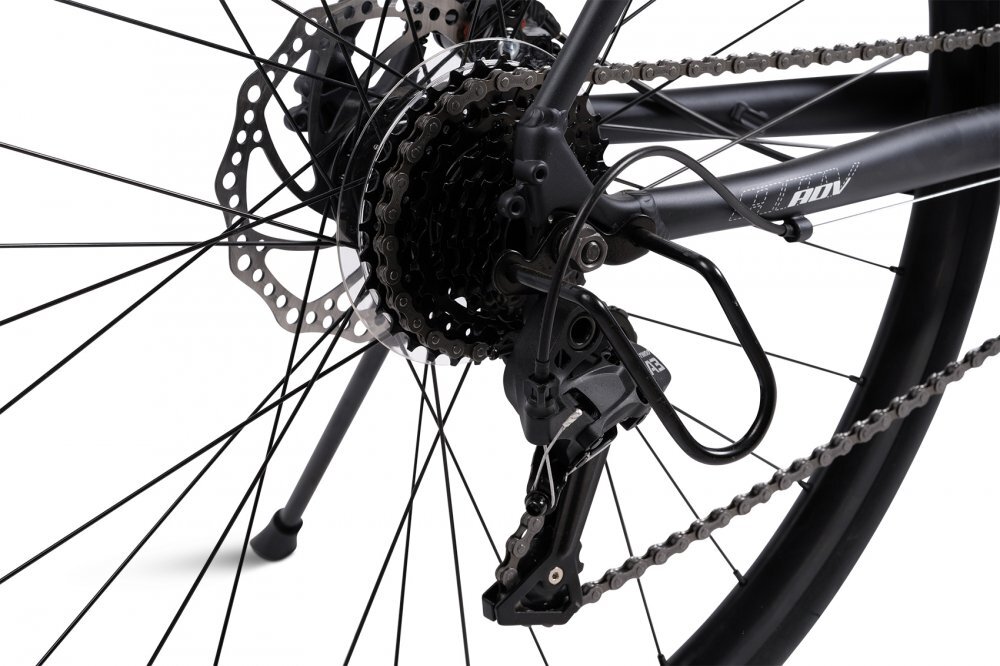 CARPAT Bicicleta CityGravel RDV C28320G AlbastruAlb roti 28 inch 24 viteze inaltime utilizator 150-165 cm greutate suportata 120 kg