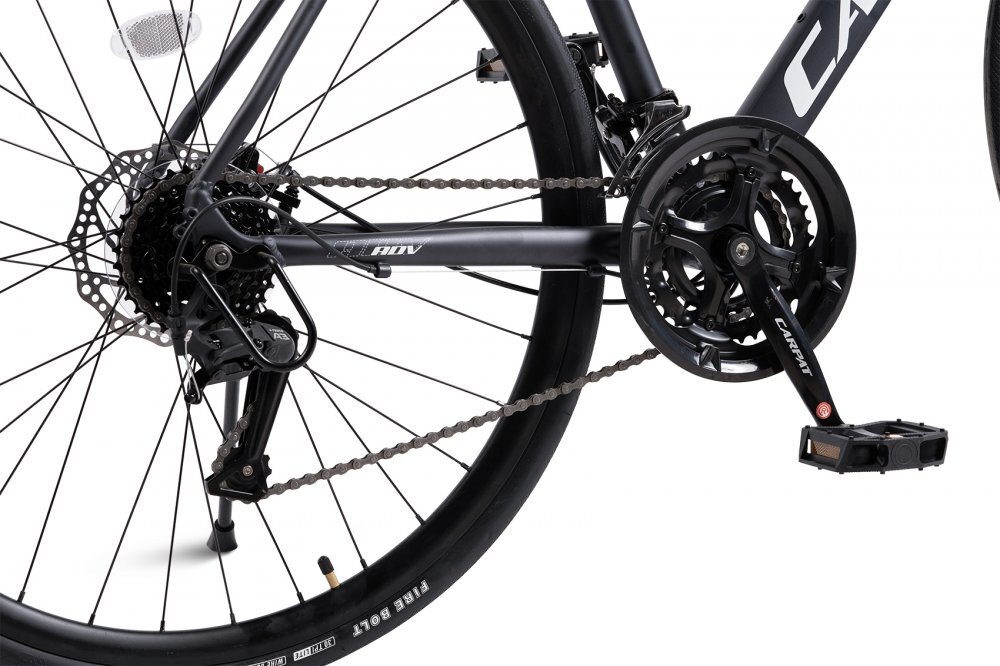 CARPAT Bicicleta CityGravel RDV C28320G AlbastruAlb roti 28 inch 24 viteze inaltime utilizator 150-165 cm greutate suportata 120 kg