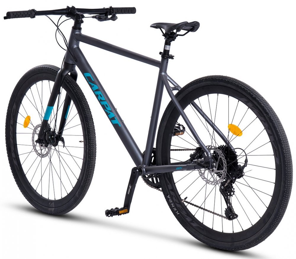 CARPAT Bicicleta Gravel ADV C28873A GriAlbastru 28 inch cadru aluminiu 10 viteze echipare Shimano Cues frane Hidraulice X-Spark Disc