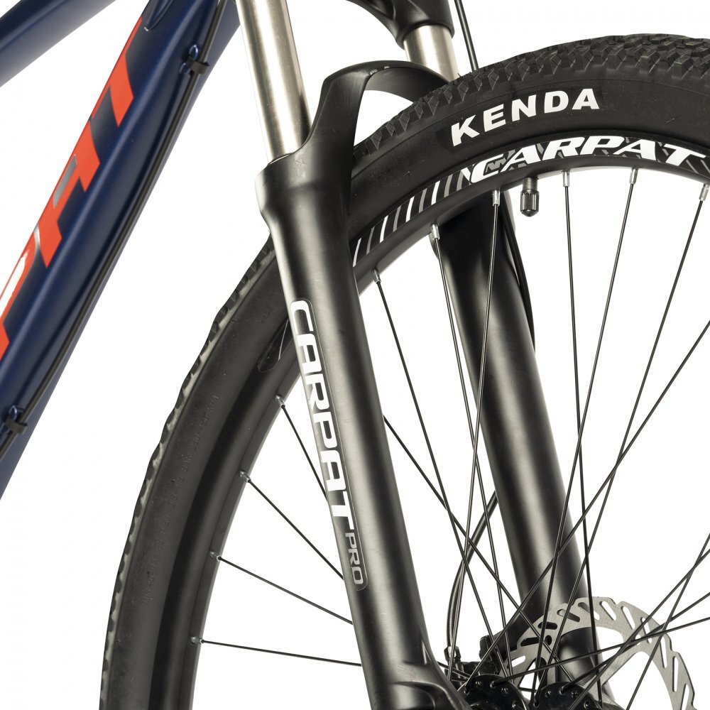 CARPAT Bicicleta Mountain Bike PRO C29212H Limited edition 29 inch cadru aluminiu culoare albastrurosu sistem franare pe disc inaltime maxima utilizator 170-195 cm greutate maxima utilizator 120 Kg suspensie pe arc