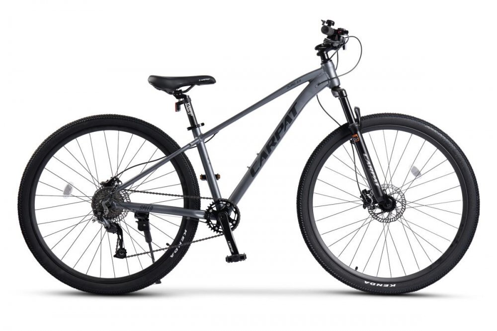 CARPAT Bicicleta MTB DURO 2.9 C29334H GriNegru roti 29 inch echipare Shimano AlivioAltus frane Hidraulice Radius cabluri integrate 9 Viteze greutate suportata 120 kg