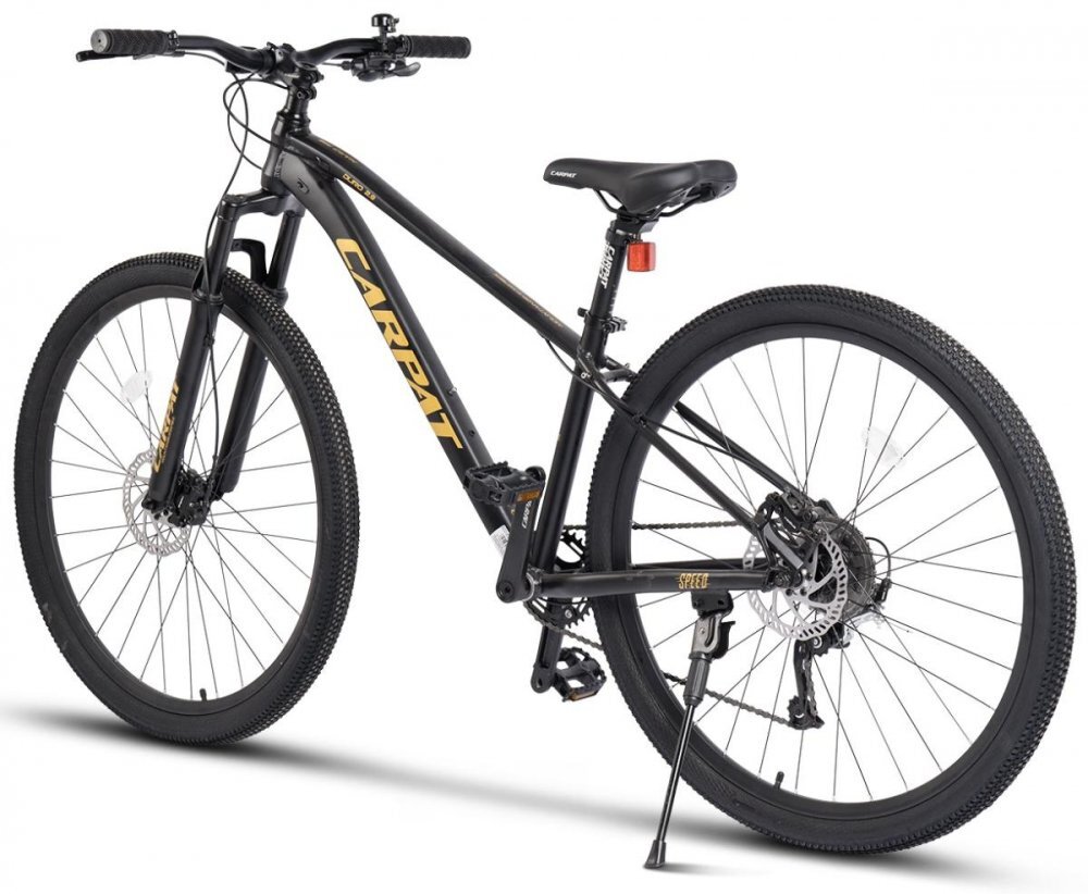 CARPAT Bicicleta MTB DURO 2.9 C29334H NegruGalben roti 29 inch echipare Shimano AlivioAltus frane Hidraulice Radius cabluri integrate 9 Viteze greutate suportata 120 kg