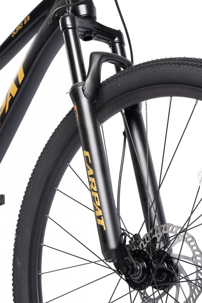 CARPAT Bicicleta MTB DURO 2.9 C29334H NegruGalben roti 29 inch echipare Shimano AlivioAltus frane Hidraulice Radius cabluri integrate 9 Viteze greutate suportata 120 kg