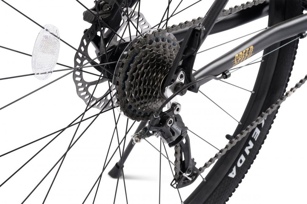 CARPAT Bicicleta MTB DURO 2.9 C29334H NegruGalben roti 29 inch echipare Shimano AlivioAltus frane Hidraulice Radius cabluri integrate 9 Viteze greutate suportata 120 kg
