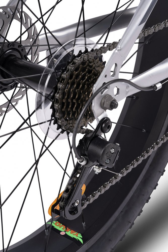 CARPAT Bicicleta MTB-Fat Bike Aventus C26217A 26 Inch griportocaliunegru inaltime maxima utilizator 150-195 cm pana la 120 kg Sistem de franare mecanic pe disc Anvelope Compass suspensie pe arc