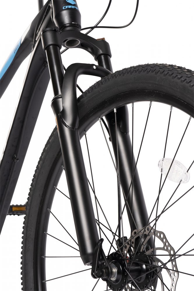 CARPAT Bicicleta MTB-HT Ian 2.9 C2959G NegruAlbAlbastru roti 29 inch 21 viteze inaltime utilizator 170-195 cm greutate suportata 120 kg