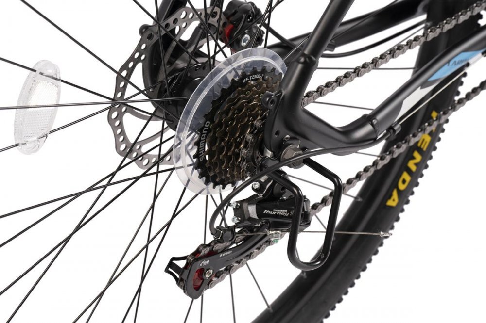 CARPAT Bicicleta MTB-HT Ian 2.9 C2959G NegruAlbAlbastru roti 29 inch 21 viteze inaltime utilizator 170-195 cm greutate suportata 120 kg