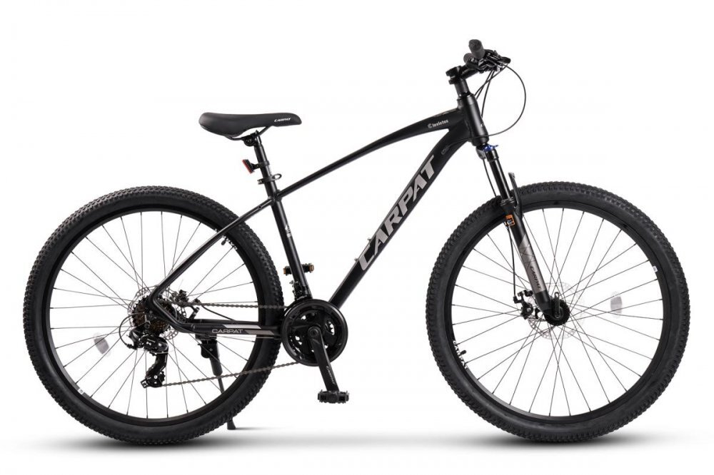 CARPAT Bicicleta MTB Invictus C2757C NegruGri roti 27.5 inch 21 viteze inaltime utilizator 160-175 cm greutate suportata 120 kg