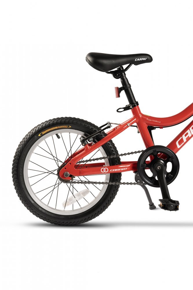 CARPAT Bicicleta pentru copii C16208C RosuAlb 4-6 ani Roti 16 inch Cric Frane V-Brake