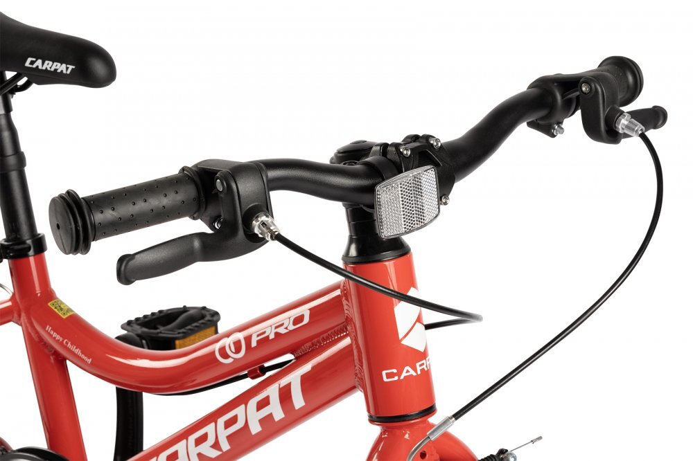 CARPAT Bicicleta pentru copii C16208C RosuAlb 4-6 ani Roti 16 inch Cric Frane V-Brake