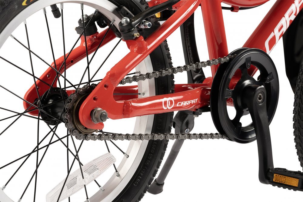 CARPAT Bicicleta pentru copii C16208C RosuAlb 4-6 ani Roti 16 inch Cric Frane V-Brake