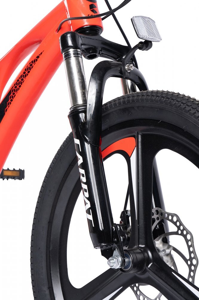 CARPAT Bicicleta pentru copii MTB C20343A RosuNegru roti 20 inch cadru magneziu frane disc 7 viteze