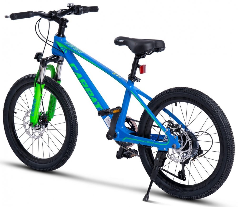 CARPAT Bicicleta pentru copii MTB Hiro C20342A AlbastruVerde 20 inch inaltime utilizator 120-155 cm greutate suportata 80 kg