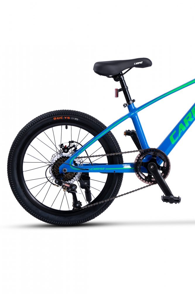 CARPAT Bicicleta pentru copii MTB Hiro C20342A AlbastruVerde 20 inch inaltime utilizator 120-155 cm greutate suportata 80 kg