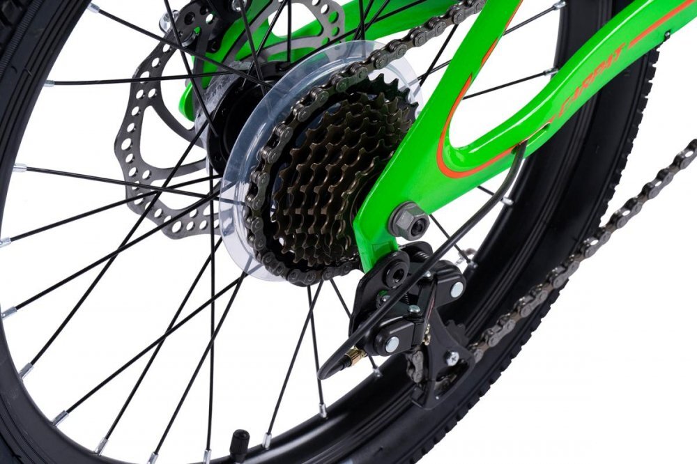 CARPAT Bicicleta pentru copii MTB Hiro C20342A VerdePortocaliu roti 20 inch inaltime utilizator 120-155 cm greutate suportata 80 kg