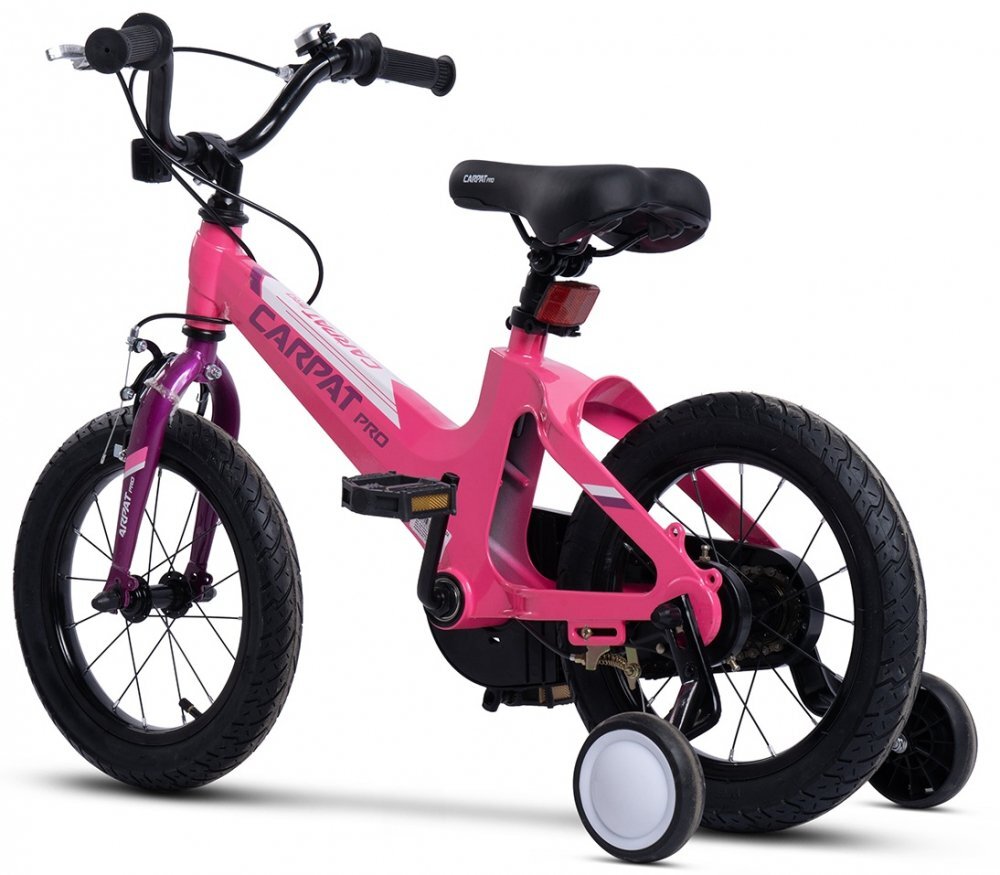 CARPAT Bicicleta pentru copii Pro C14122B RozFucsia roti 14 inch inaltime utilizator 75-100 cm greutate suportata 50 kg