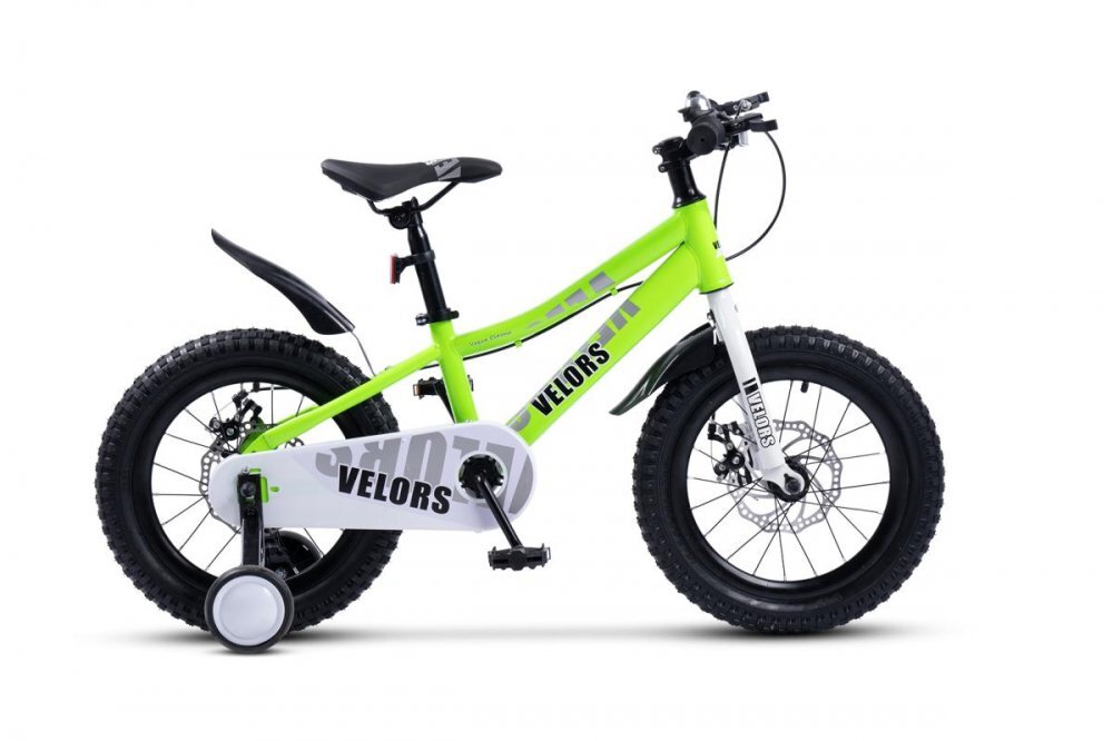 CARPAT Bicicleta pentru copii Velors V16345A Verde roti 16 inch 4-6 ani greutate suportata 50 kg inaltime utilizator 100-115 cm