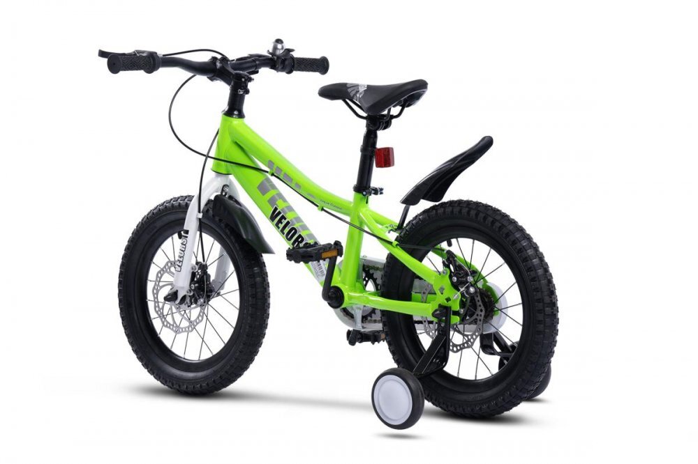 CARPAT Bicicleta pentru copii Velors V16345A Verde roti 16 inch 4-6 ani greutate suportata 50 kg inaltime utilizator 100-115 cm