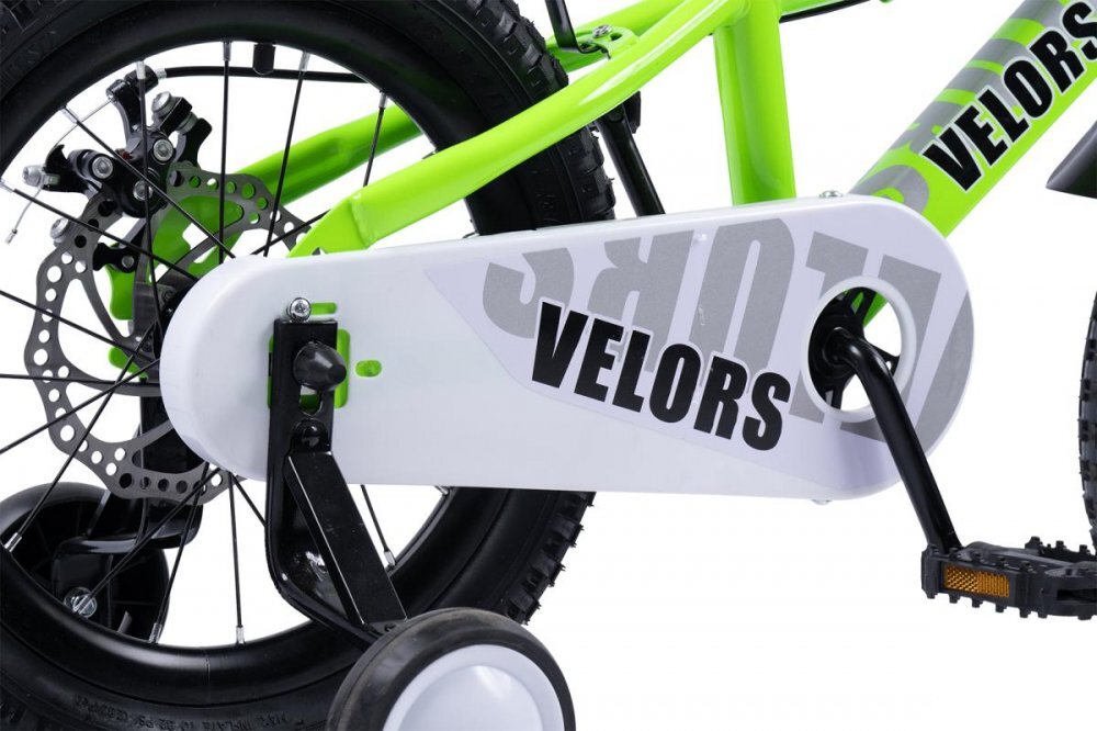 CARPAT Bicicleta pentru copii Velors V16345A Verde roti 16 inch 4-6 ani greutate suportata 50 kg inaltime utilizator 100-115 cm