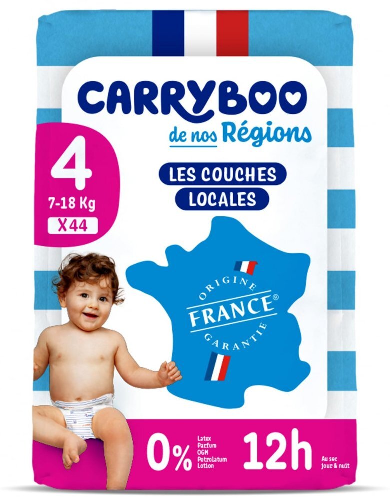 Carryboo Scutece C4(7-18kg) fara parfum marimea 4 44 bucati