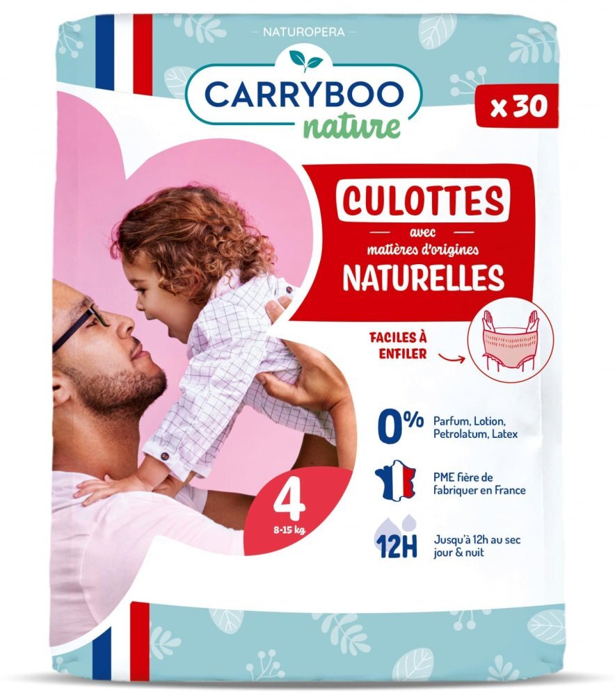 Carryboo Scutece chilotel C4(8-15kg) ECO marimea 4 Nature 30 bucati