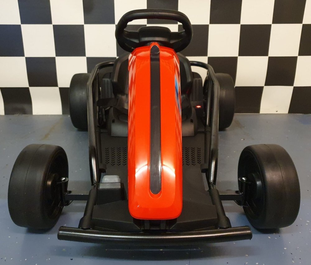 Cars4Kids Go-Kart electric pentru copii 24V Rosu cu functie Drift 2 motoare 775W viteza 15 kmh centura 5 puncte de la 6 ani maxim 70 kg