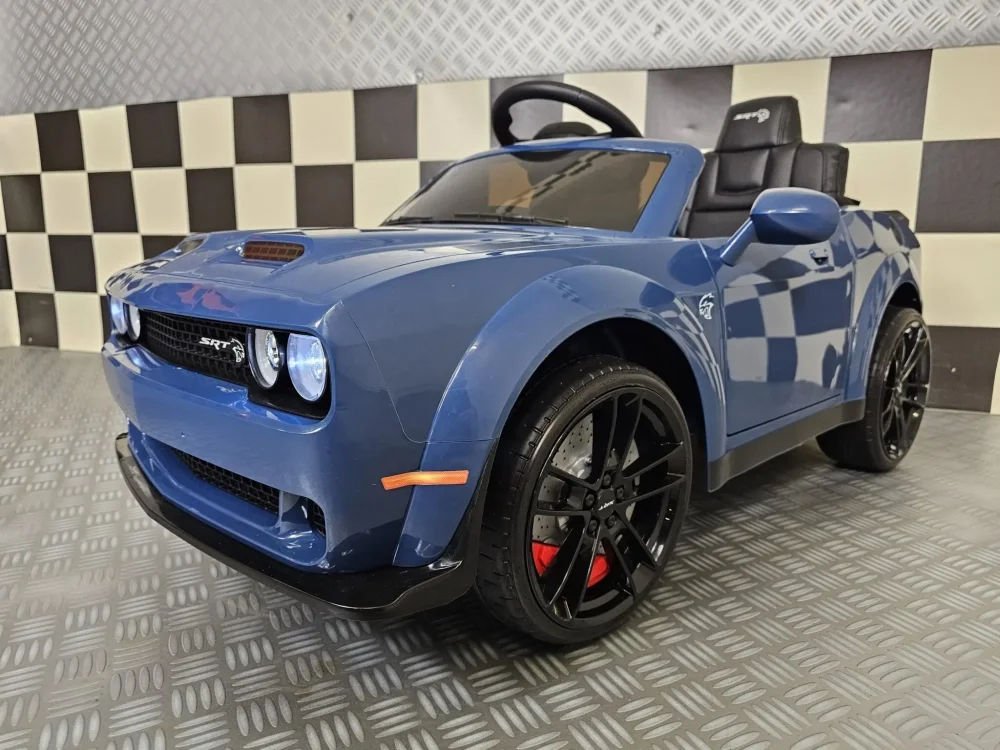 Cars4Kids Masinuta electrica pentru copii Dodge Charger SRT 12V telecomanda bluetooth sa piele suspensie 3-5 ani
