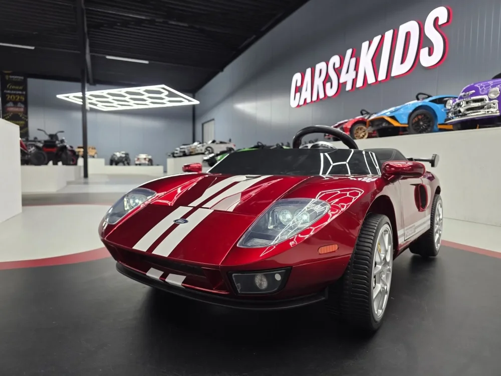 Cars4Kids Masinuta electrica pentru copii Ford GT 24V Rosu Metalic 2 locuri licenta oficiala telecomanda 2.4G usi functionale