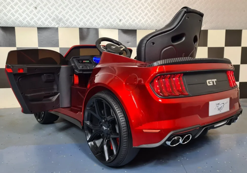 Cars4Kids Masinuta electrica pentru copii Ford Mustang Rosu Metalic Premium 24V licenta oficiala telecomanda