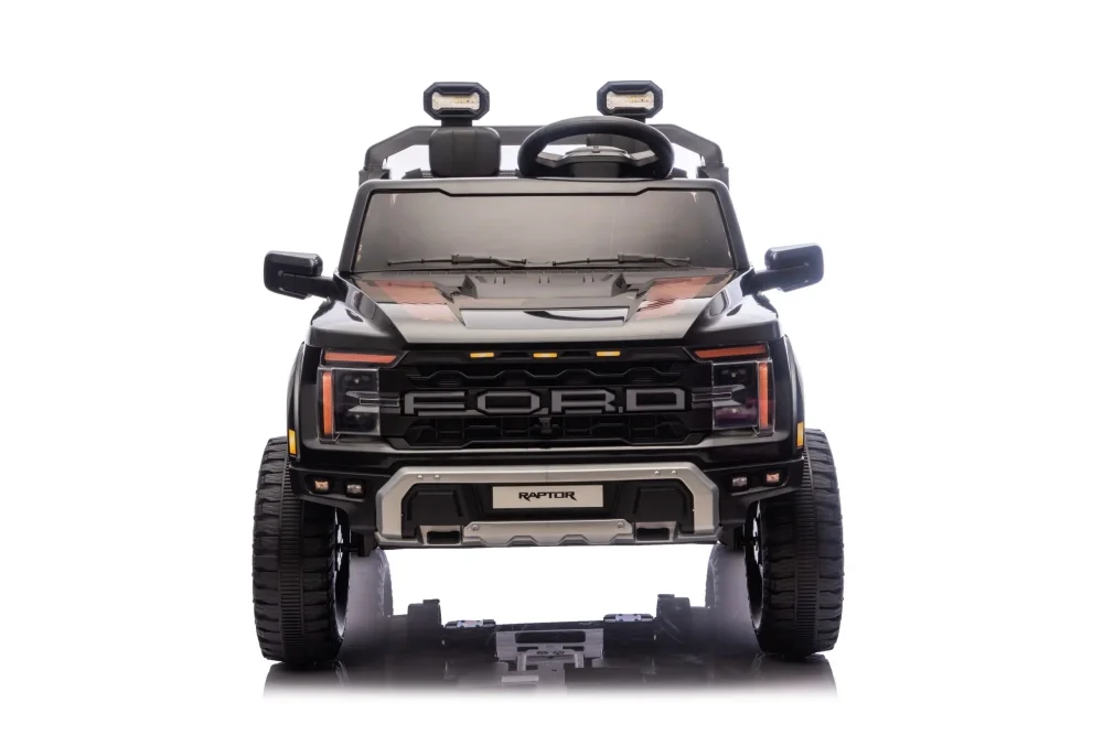 Cars4Kids Masinuta electrica pentru copii Ford Raptor 24V Negru 2 locuri licenta oficiala telecomanda 2.4G scaun piele