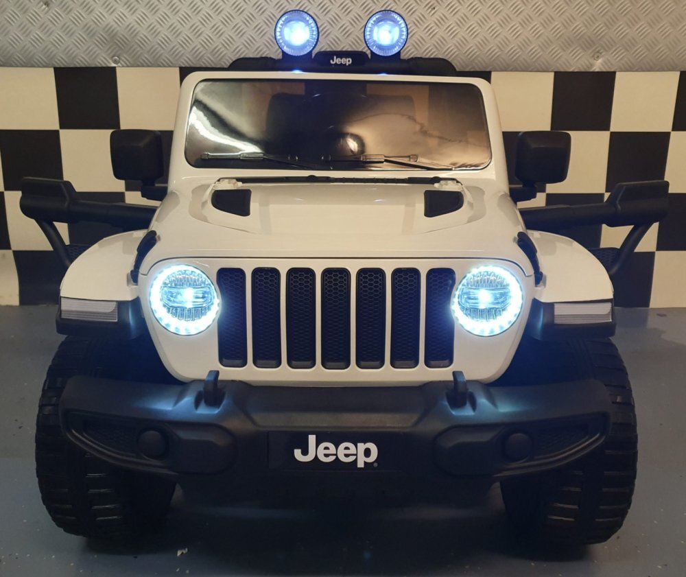Cars4Kids Masinuta electrica pentru copii Jeep Wrangler 4x4 12V telecomanda bluetooth 4 motoare usi functionale sa piele